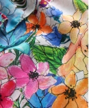 Flowers Printed silk crepe top